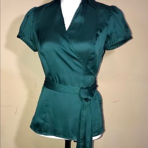 Ann Taylor Loft Wrap Tie Top